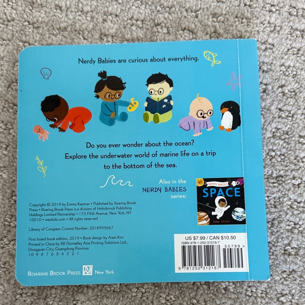 NERDY BABIES Board Book Set - Insects, Space, Ocean, Rocks, Weather - Picture 9 of 11